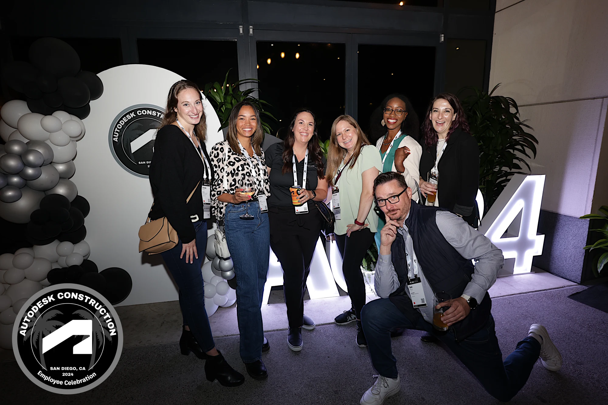 Bigger group at the letters at Autodesk University 2024